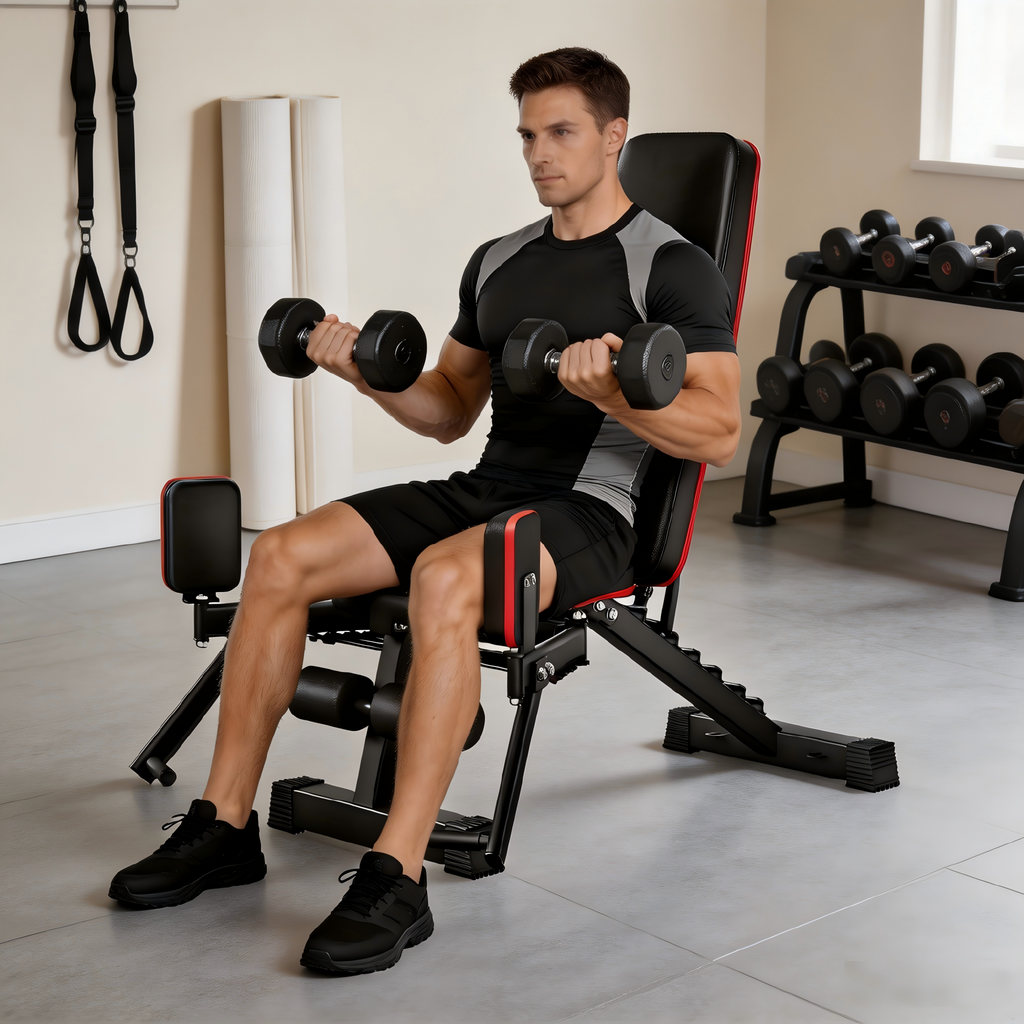 2-in-1 Weight Bench for Home Gym