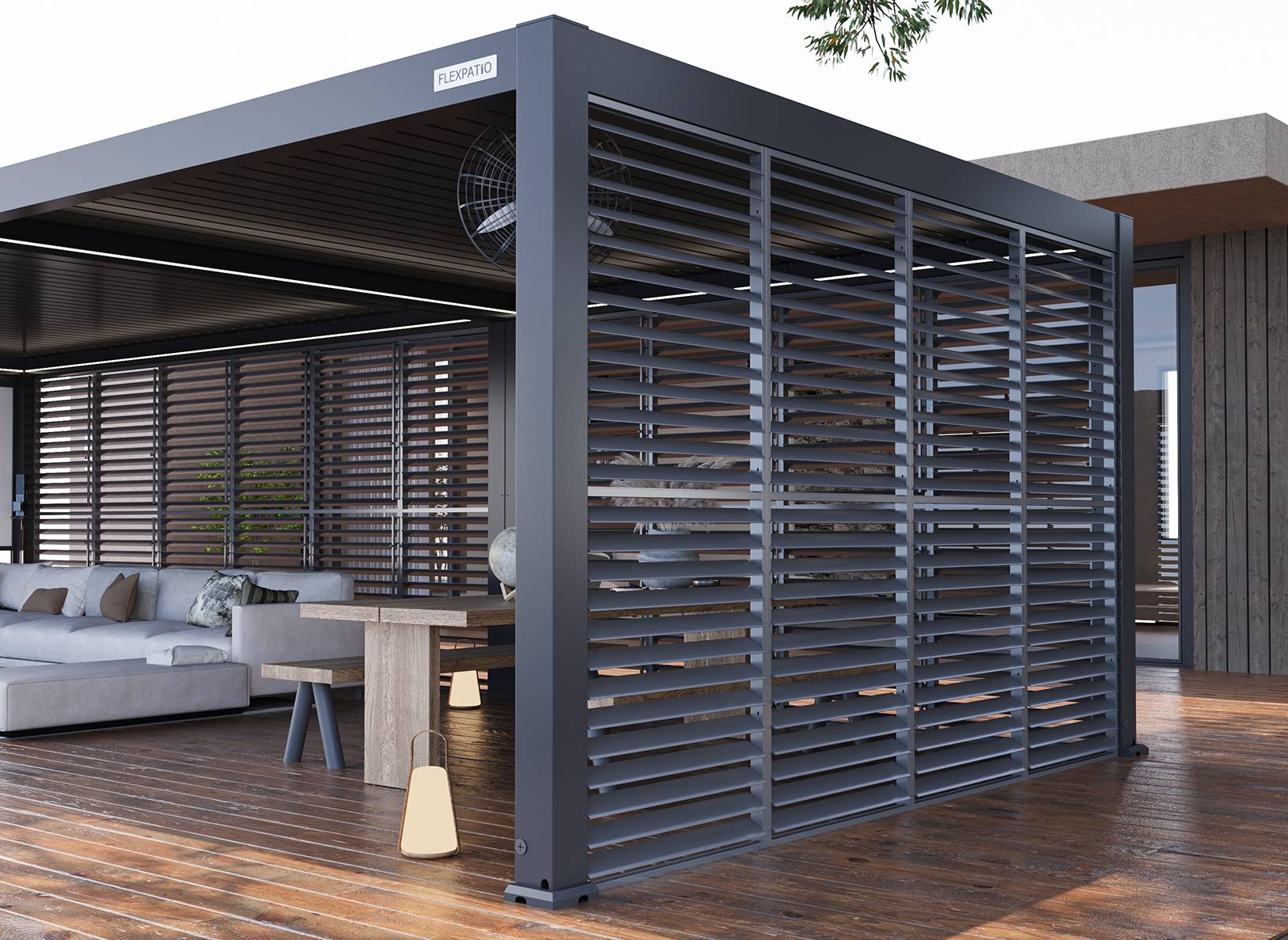 Privacy Shutter Walls