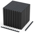 Interlocking Rubber Gym Floor Mats 140 Sq Ft with Borders