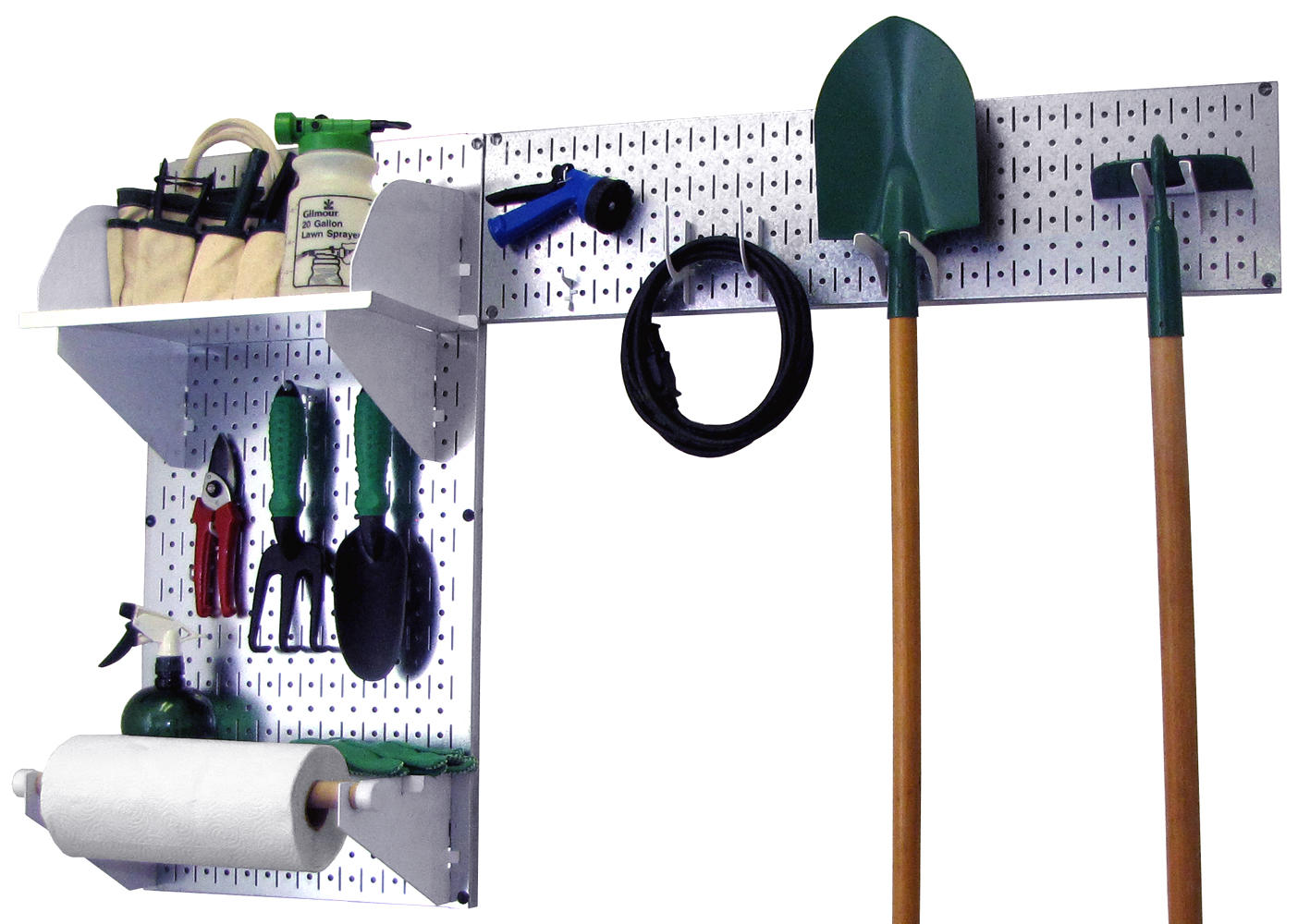 Pegboard Garden Tool Board Organizer Kit - Pegboard with Accessories