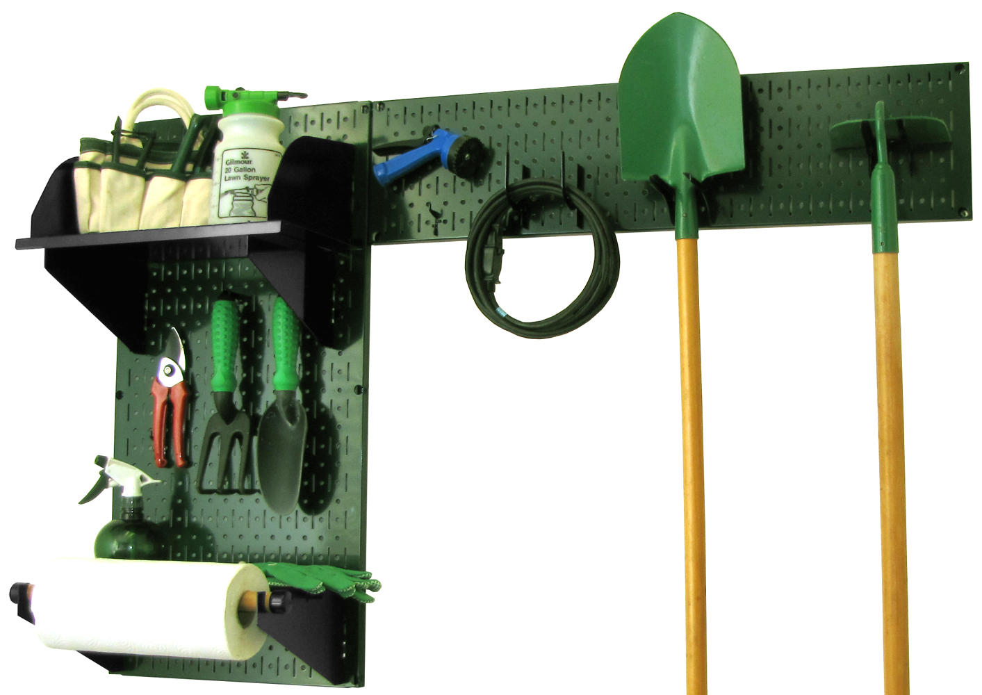 Pegboard Garden Tool Board Organizer Kit - Pegboard with Accessories