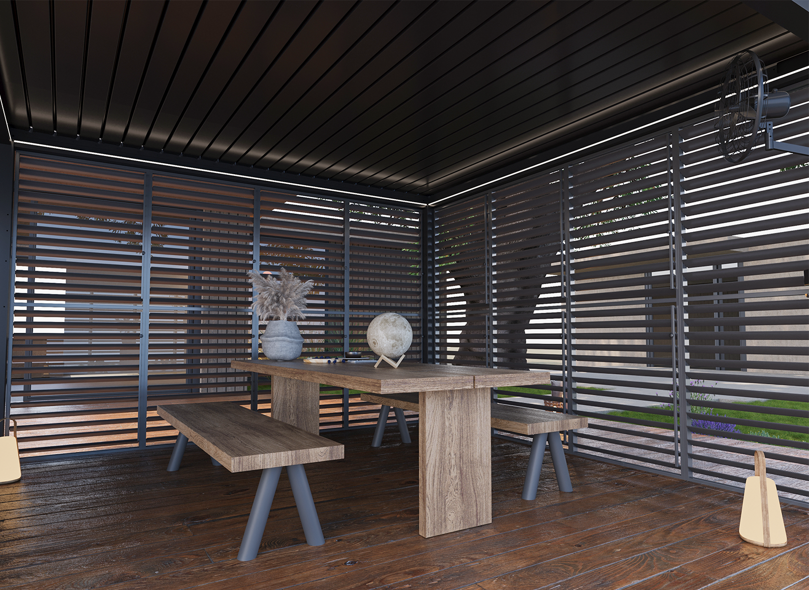 Privacy Shutter Walls