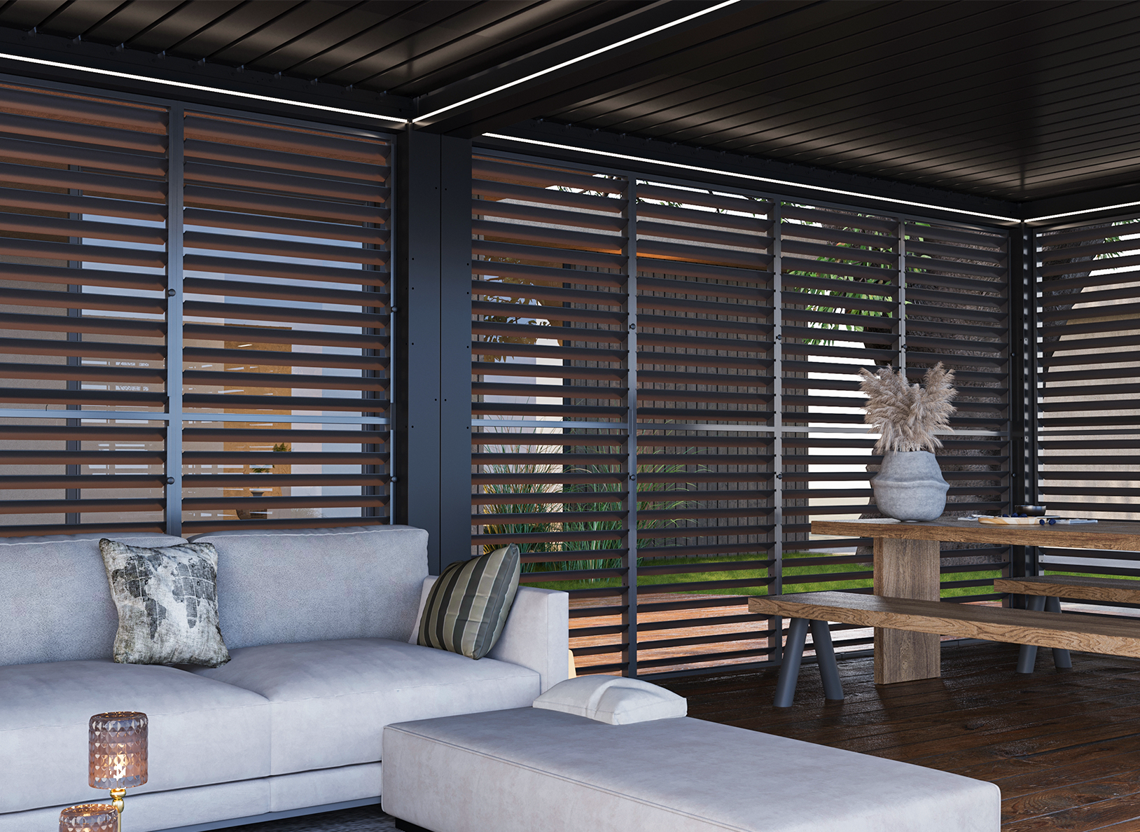 Privacy Shutter Walls