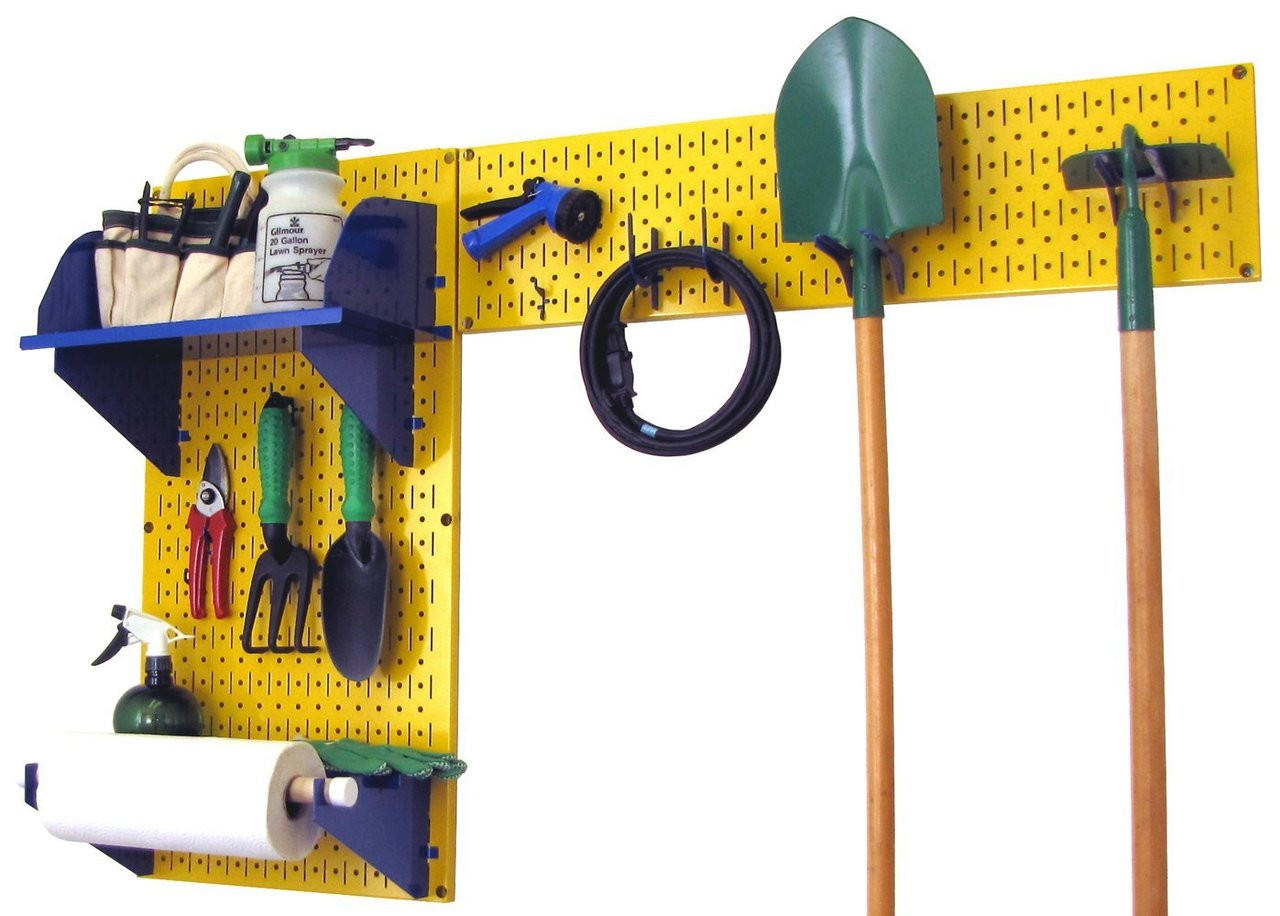 Pegboard Garden Tool Board Organizer Kit - Pegboard with Accessories