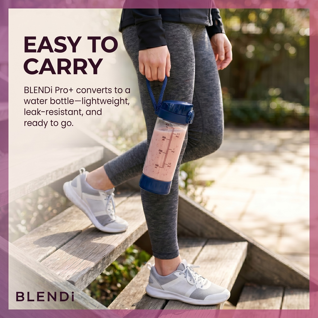 BLENDi Pro+ Portable Blender – 120W, 17oz, Crushes Ice, USB-C Rechargeable