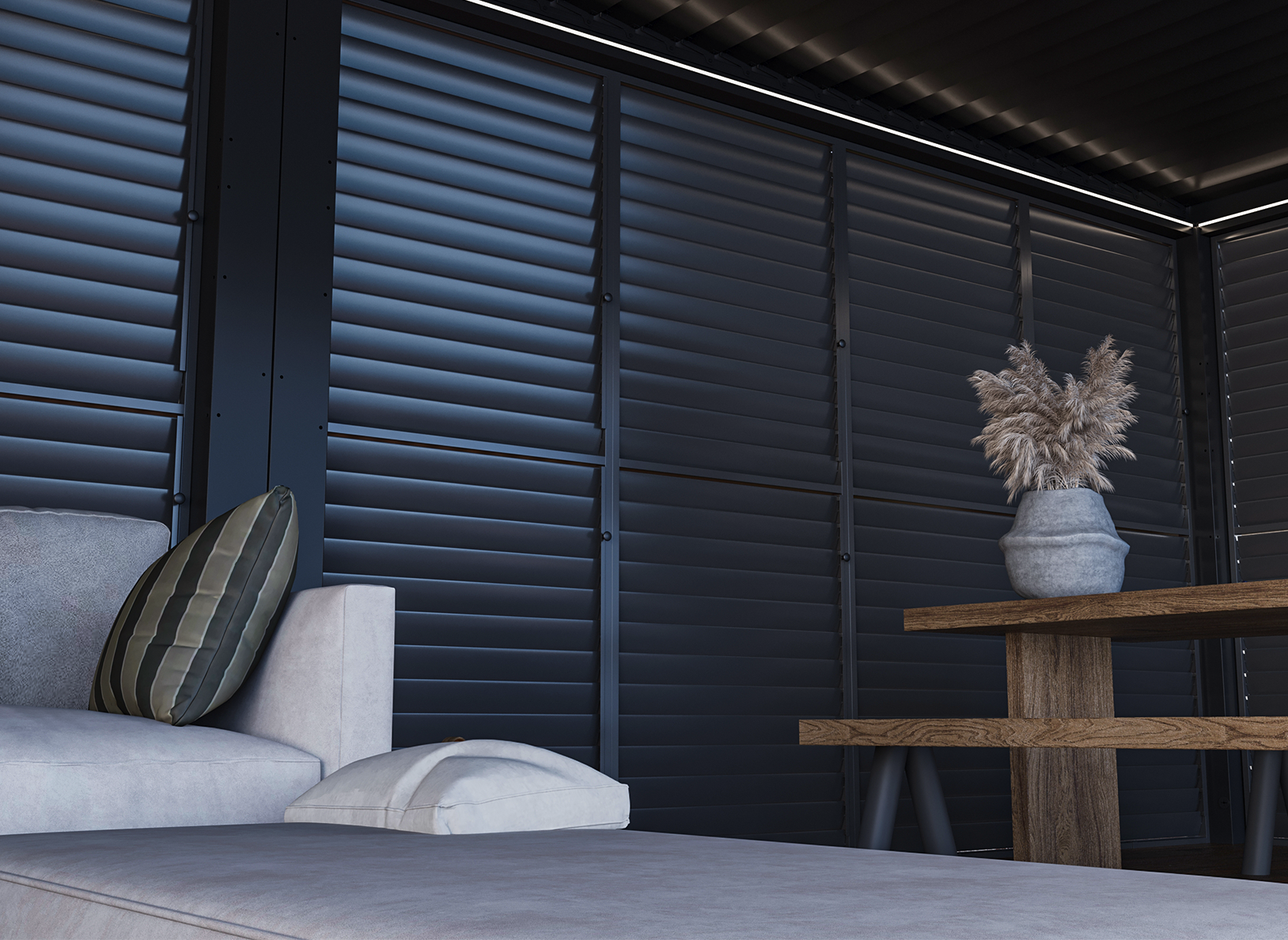 Privacy Shutter Walls