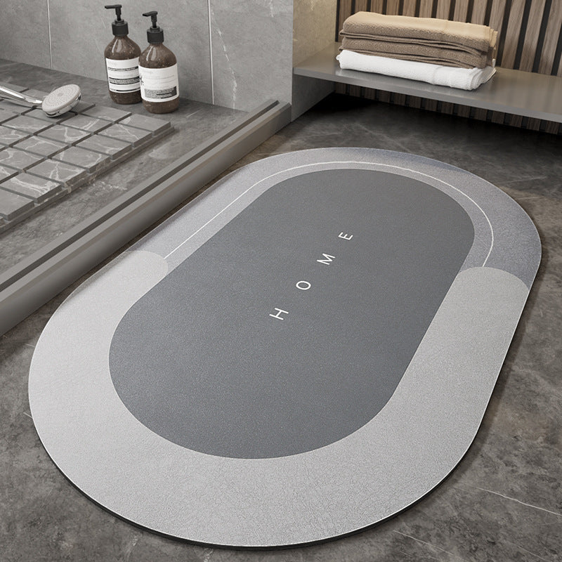 Cushioned Bathroom Floor Mat – Soft Woven Bath Rug, Oval & Rectangular, Multiple Sizes & Colors