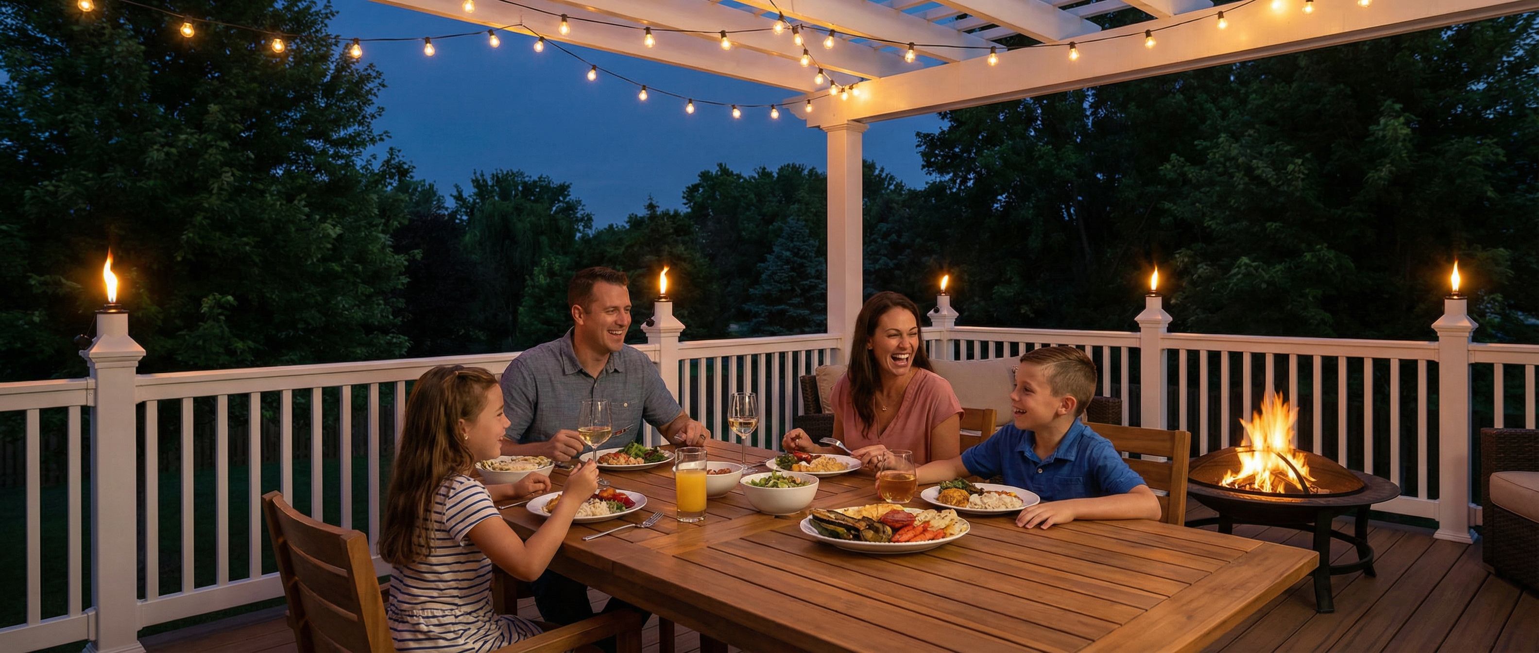 BuzzCaps (4) Four Pack - The Original Mosquito Repellent Outdoor Torch Post Cap