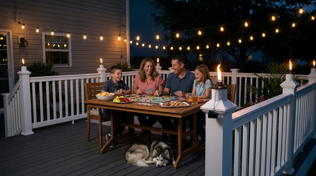 BuzzCaps (4) Four Pack - The Original Mosquito Repellent Outdoor Torch Post Cap