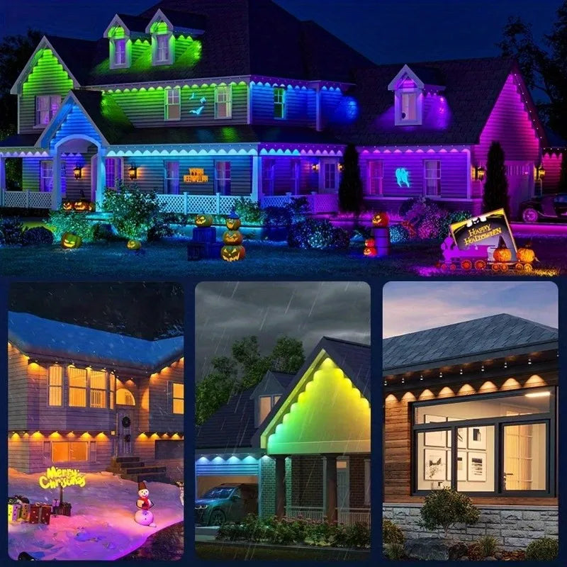 Permanent Eaves LED RGB Outdoor String Lights
