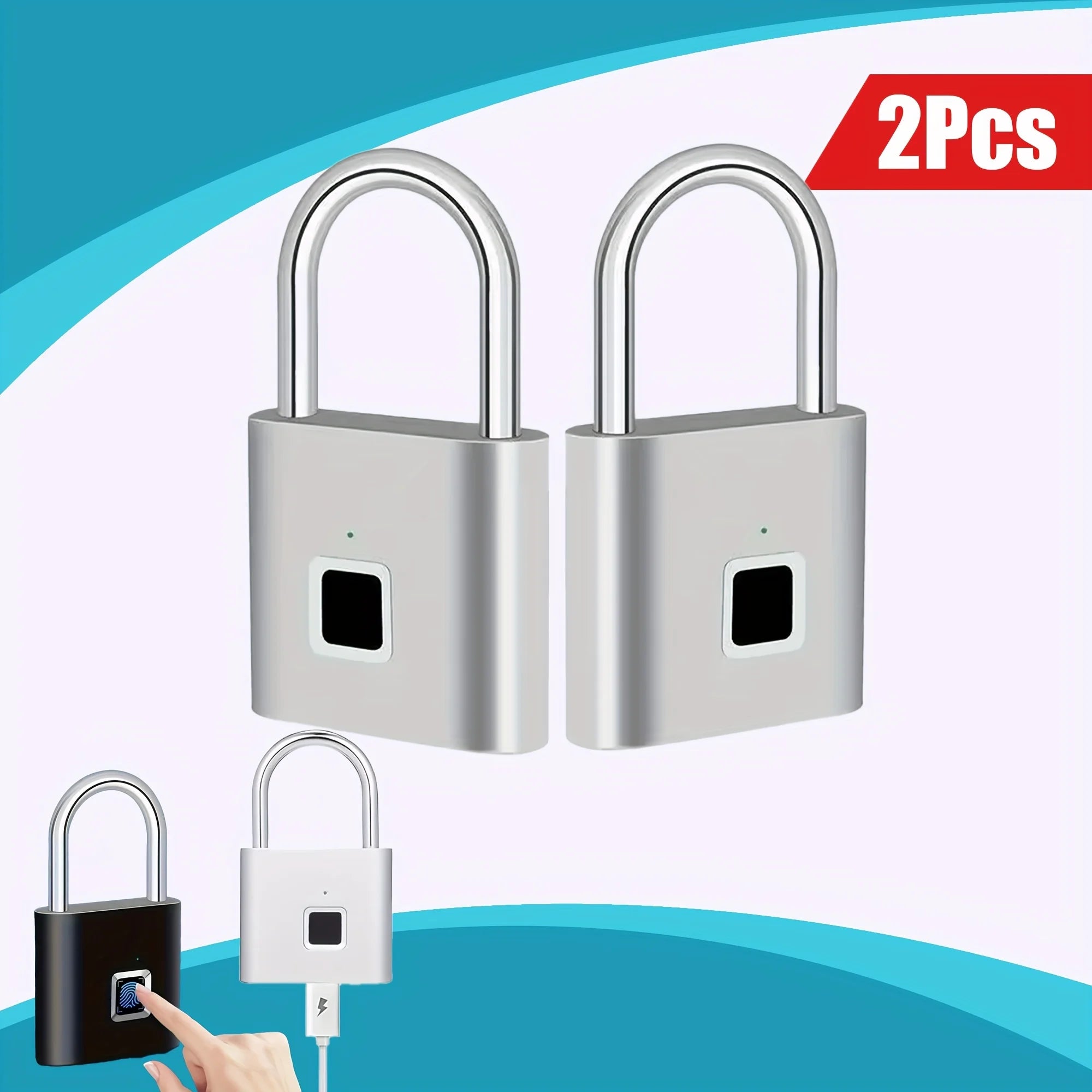 Mini Smart Fingerprint Padlock, Anti-Theft Protection