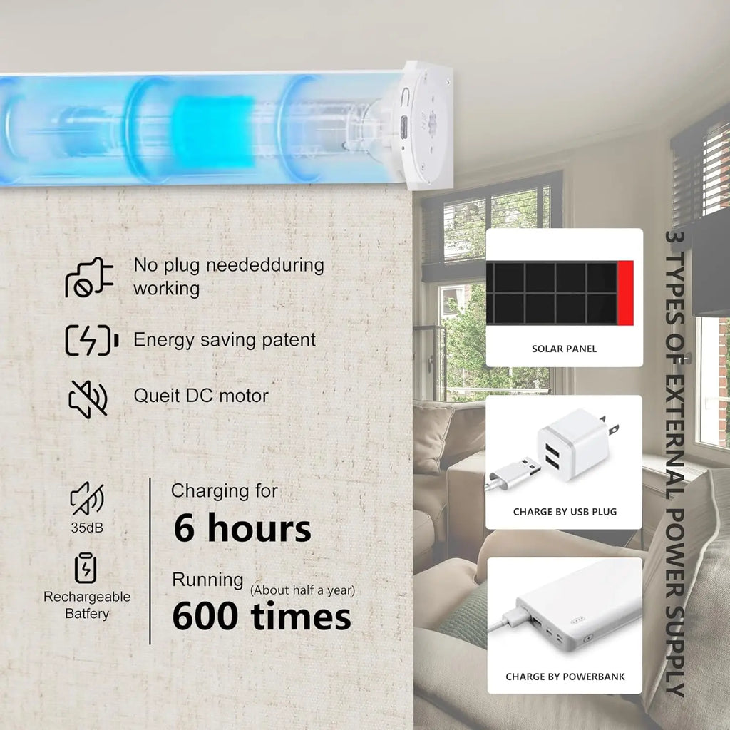 Modern Smart Wireless Remote Control Zebra Blinds