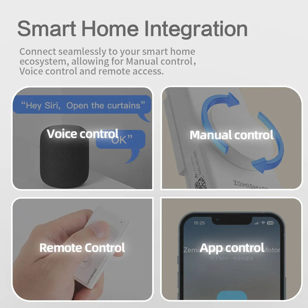 Smart Blinds and Shades Roller For Windows