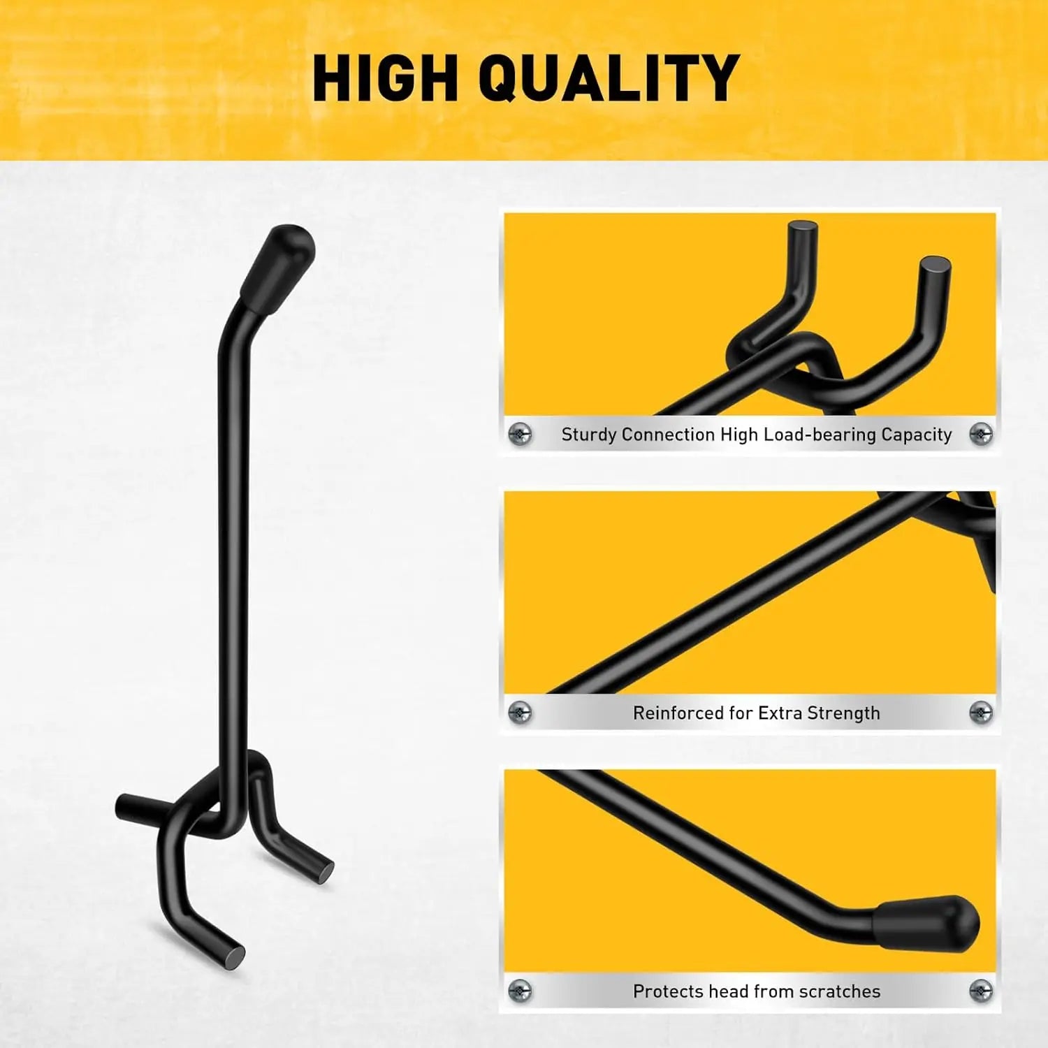 60-Piece 4-Inch Heavy-Duty Pegboard Hooks