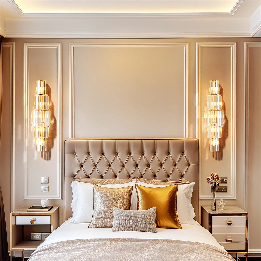 3-Layer Wall Crystal Sconce