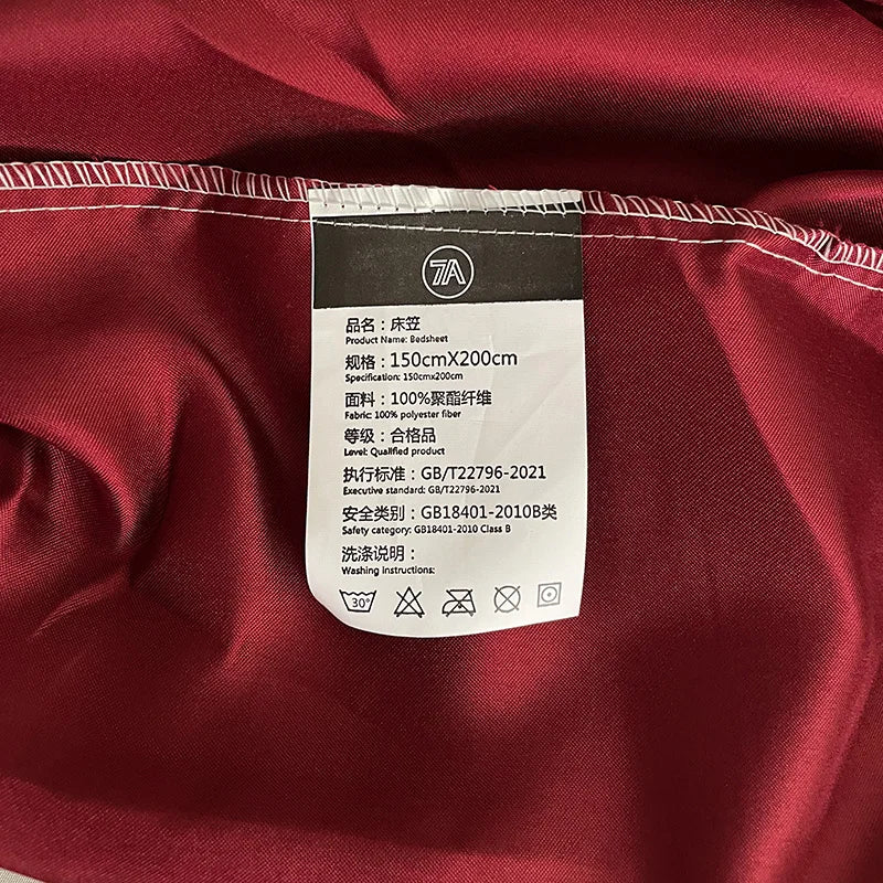 1Pc Satin Elastic Fitted Sheet