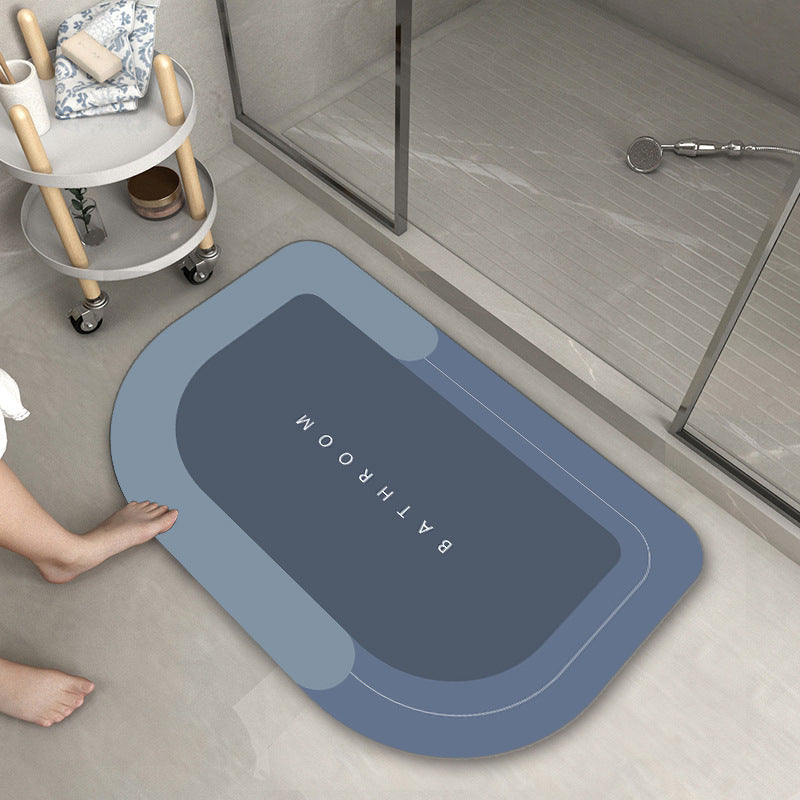 Cushioned Bathroom Floor Mat – Soft Woven Bath Rug, Oval & Rectangular, Multiple Sizes & Colors