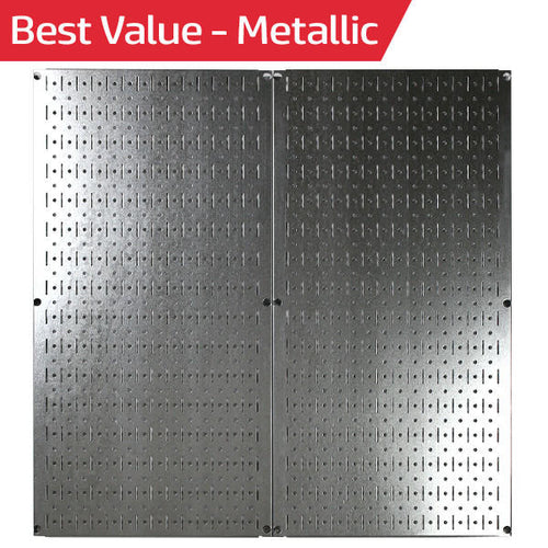 Metal Pegboard Pack - Two 32in x 16in Pegboard Tool Boards