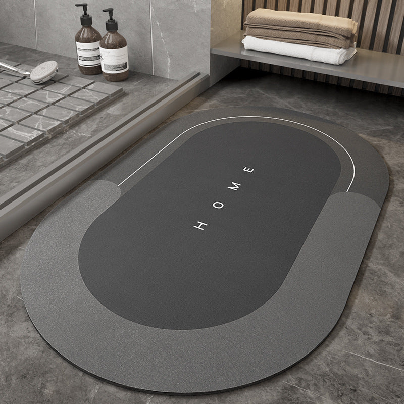 Cushioned Bathroom Floor Mat – Soft Woven Bath Rug, Oval & Rectangular, Multiple Sizes & Colors