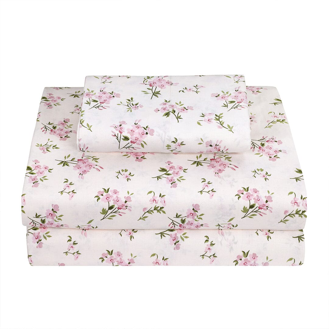 Sleepdown 100% Cotton Bed Sheet Set, Ultra Soft Percale Bed Sheets, Durable, Cool & Crisp 144 Thread Count Fabric